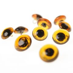 Dieren-naai-ogen glas bruin 10 mm 10 stuks