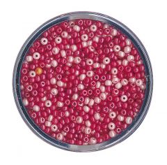 Glasparel 2,6 mm 17 g assortiment roze parelmoer
