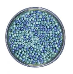Glasparel 2,6 mm 17 g assortiment blauw parelmoer