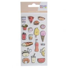 Puffy stickers So Cute Food