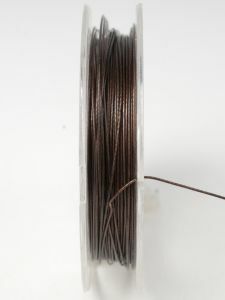 Nyloncoated draad 10 m bruin