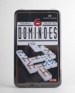 Domino dubbel 6 in blik