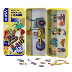 Magnetische reisbox puzzelspel vrachtwagens 3+