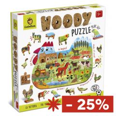 Woody puzzle Boerderij 25 x 35 cm 48 stuks 4+
