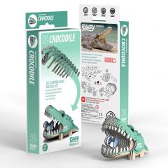 Eugy 3D karton wild dier - krokodil