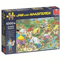 Puzzel Jan van Haasteren - Kamperen in het bos 1000 stukjes