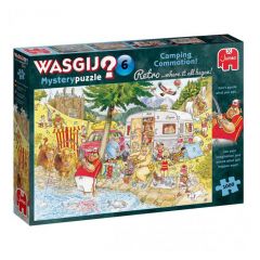 Puzzel Wasgij mystery 6 - Onrust op de camping! 1000 stukjes