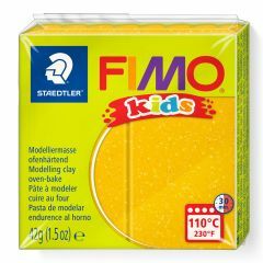 Fimo Kids boetseerklei 42 g glitter goud