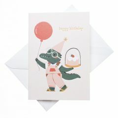 Wenskaart - happy birthday croco
