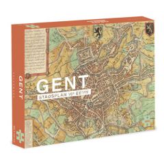Puzzel stadsplan 16e eeuw Gent 1000 stukjes