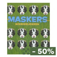 Maskerboek 10 verschillende maskers boerderijdieren