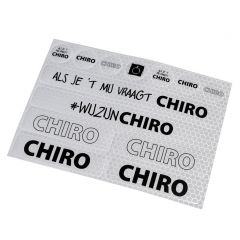 Stickervel Chiro met hoge reflectiewaarde A5