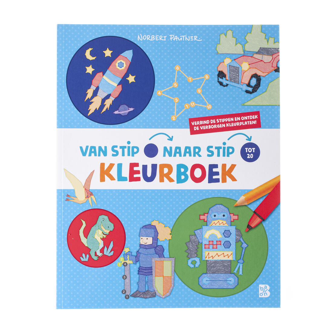 Van stip naar stip kleurboek: Raket