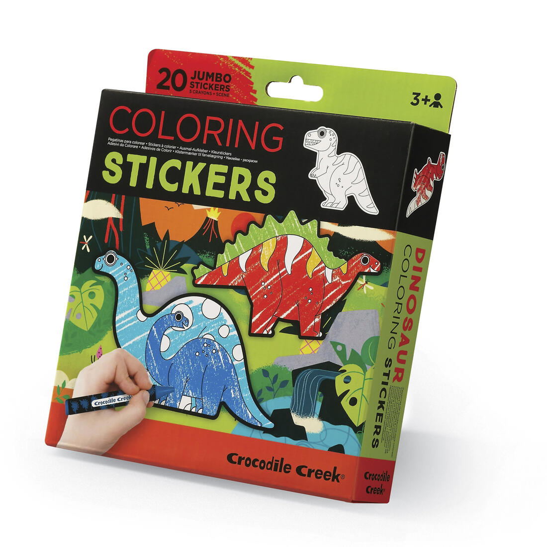 Coloring sticker set - Dinosaurus 3+