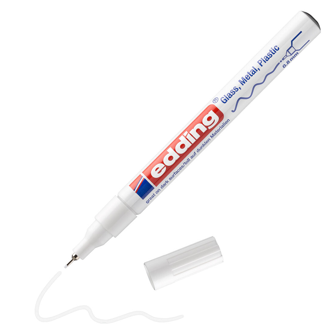 Edding Paintmarker fijne punt 0,8 mm wit