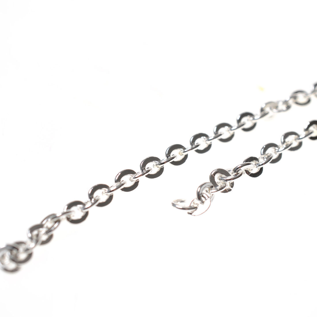 Ketting 4 mm 60 cm verzilverd Ketting 4 mm 60 cm verzilverd