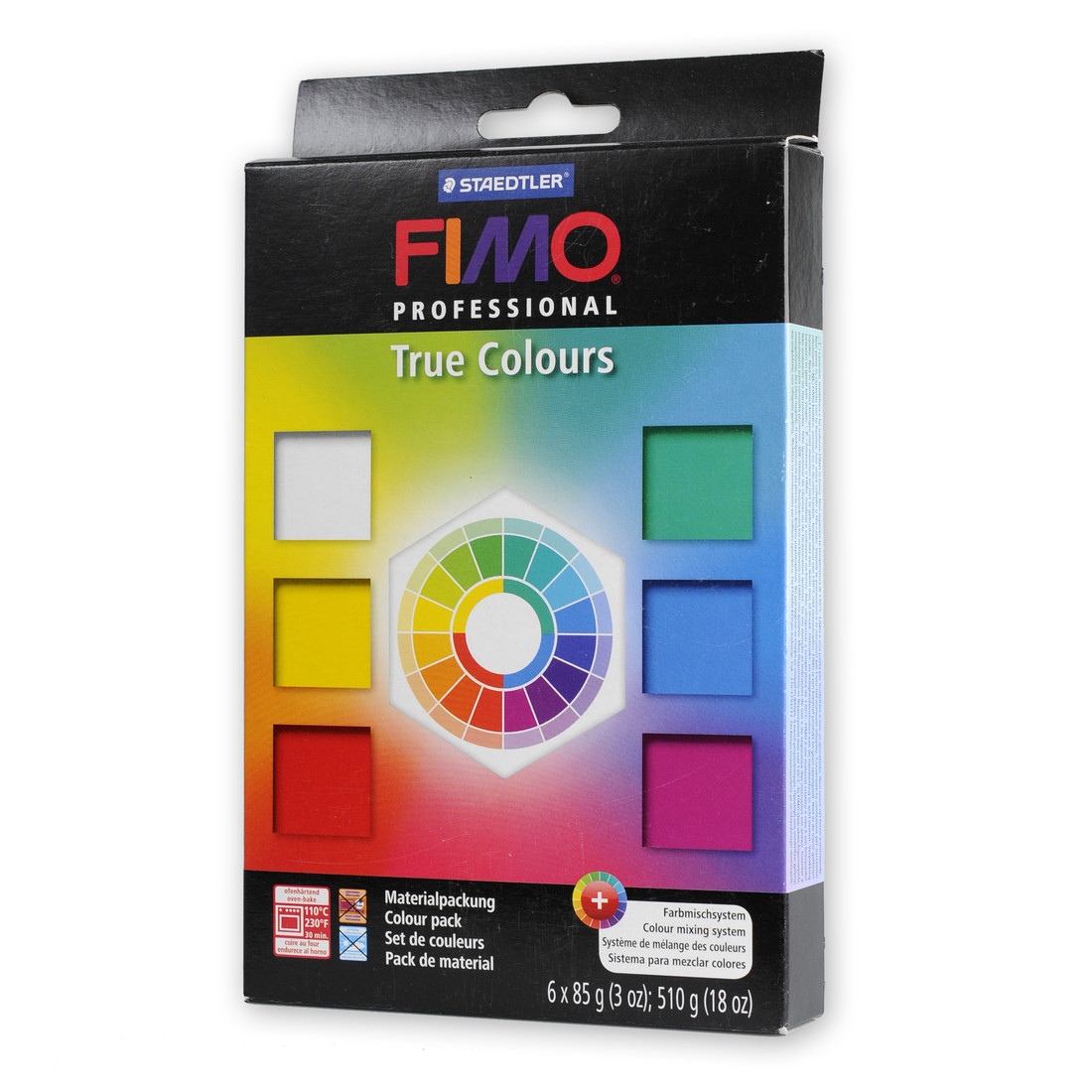 Fimo Professional set basiskleuren 6 x 85 g Fimo Professional set basiskleuren 6 x 85 g