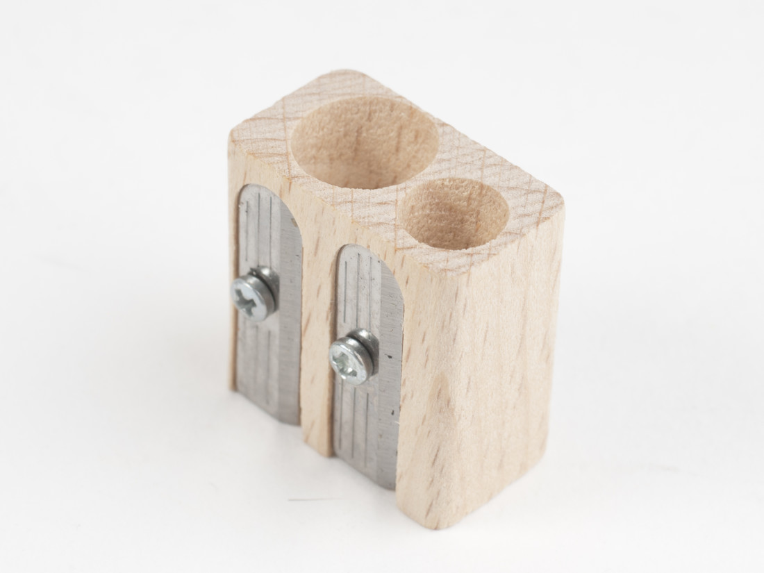 Slijper hout dubbel
