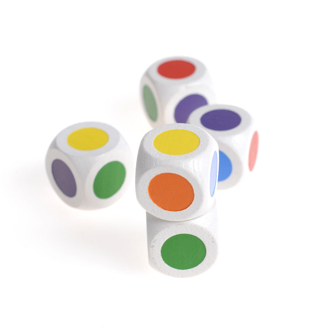 Dobbelsteen hout 16 mm kleuren Dobbelsteen hout 16 mm kleuren