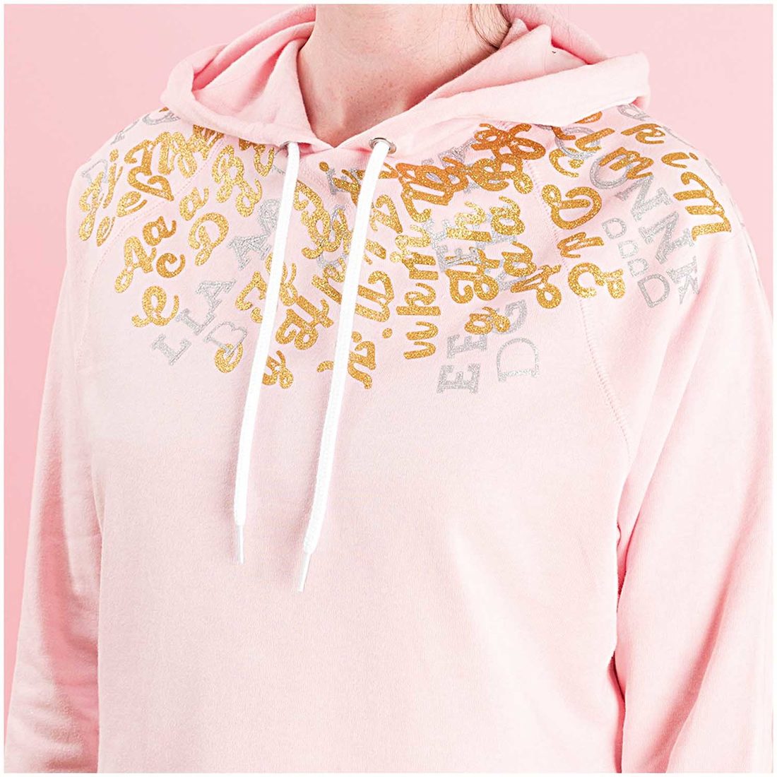 Strijkletters alfabet 67 stuks glitter goud Strijkletters alfabet 67 stuks glitter goud