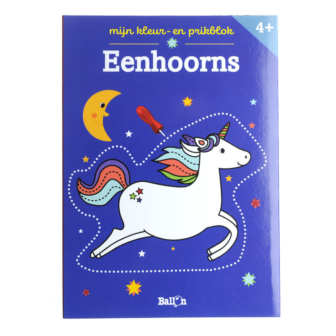 4+ Mijn kleur- en prikblok - Eenhoorns