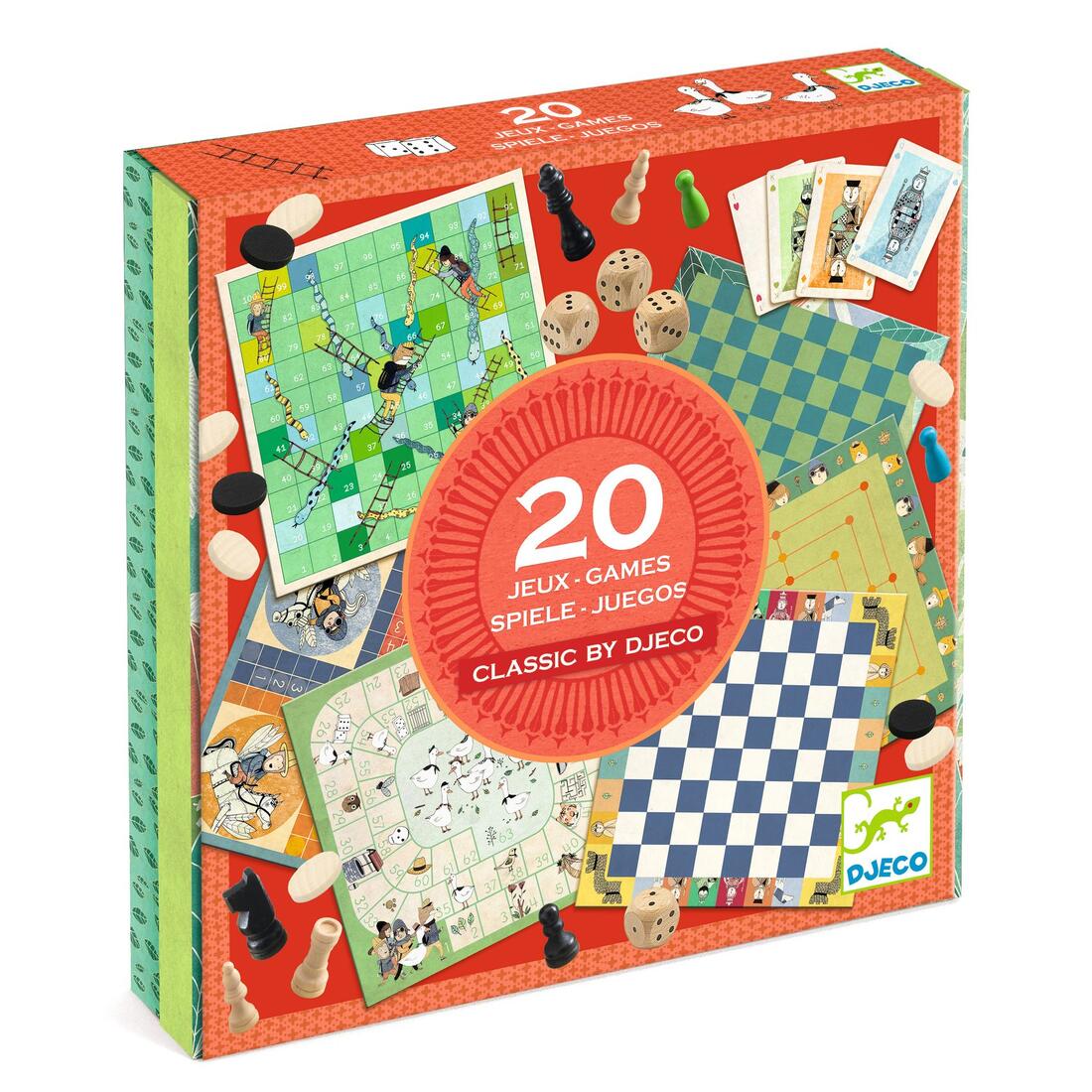 Djeco verzameldoos 20 klassieke spellen 6+