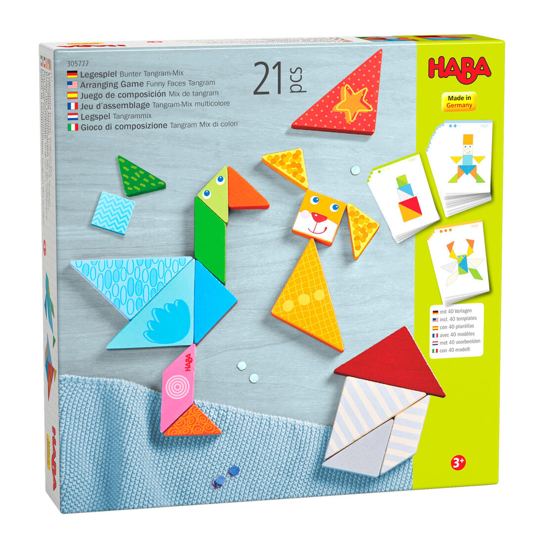 Haba kleurrijke tangrammix 3+