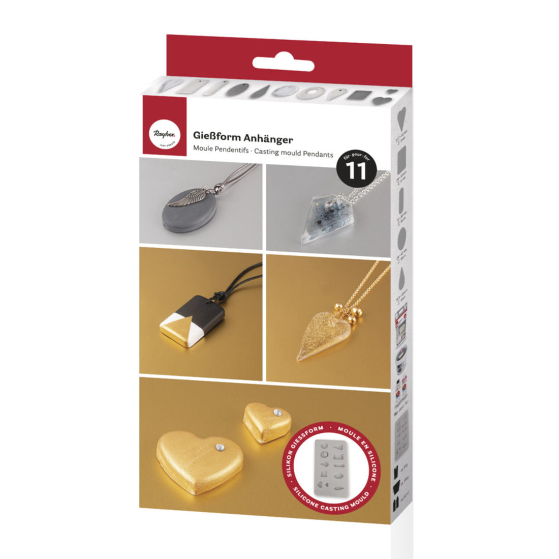 Siliconen mal hangertjes Siliconen mal hangertjes