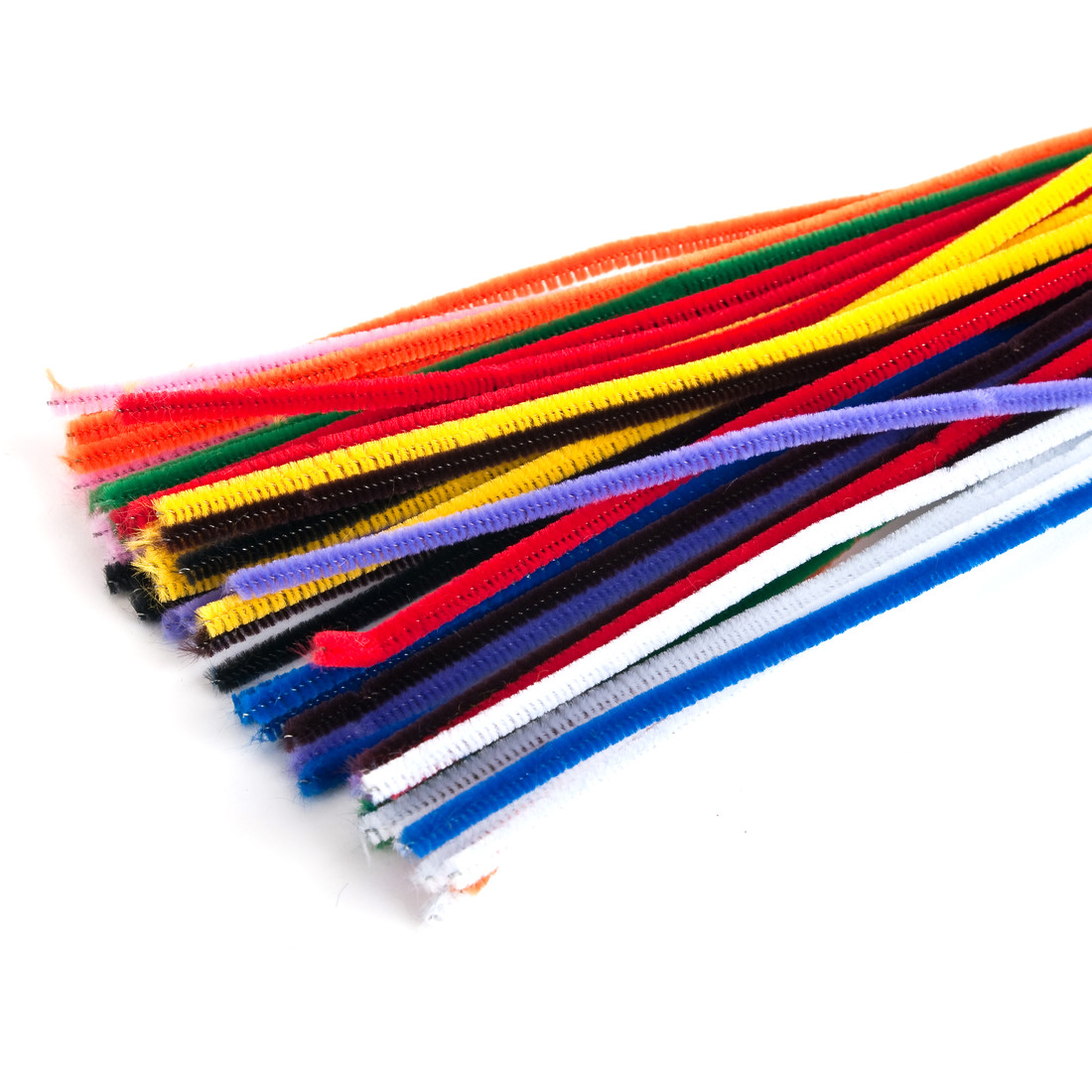 Chenille 6 mm 30 cm assortiment 50 stuks Chenille 6 mm 30 cm assortiment 50 stuks