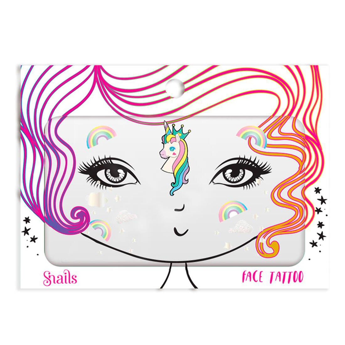 Face Art gezichtstattoo eenhoorn festival