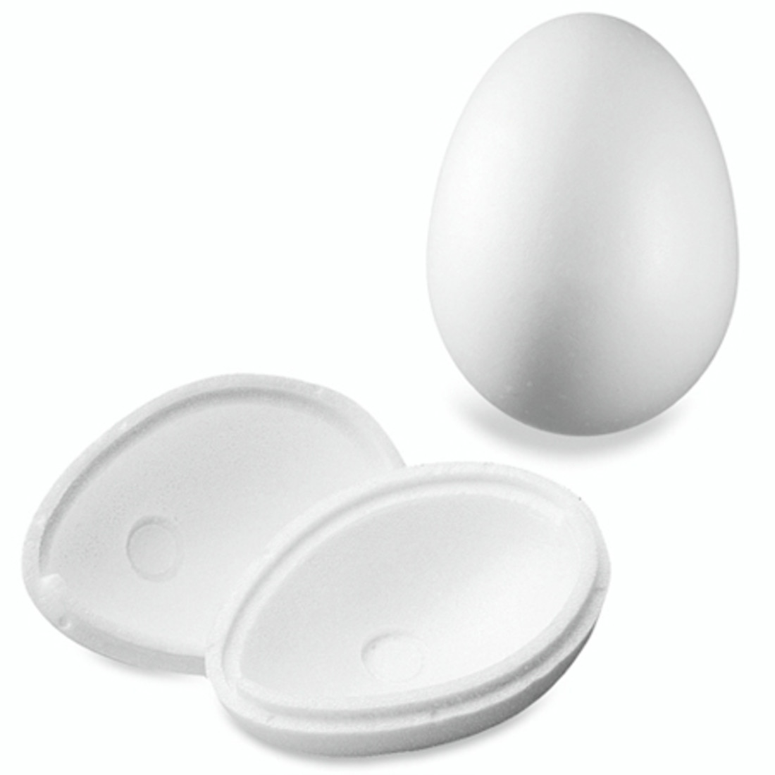 Polystyreen ei 30 cm 2-delig Polystyreen ei 30 cm 2-delig