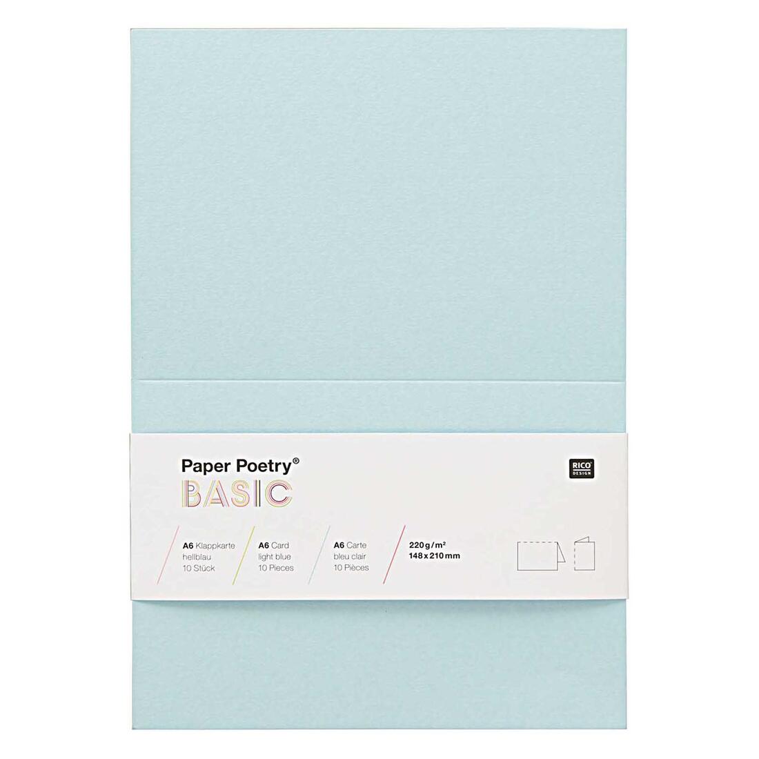 Kaart A6 210 x 148 mm 10 stuks