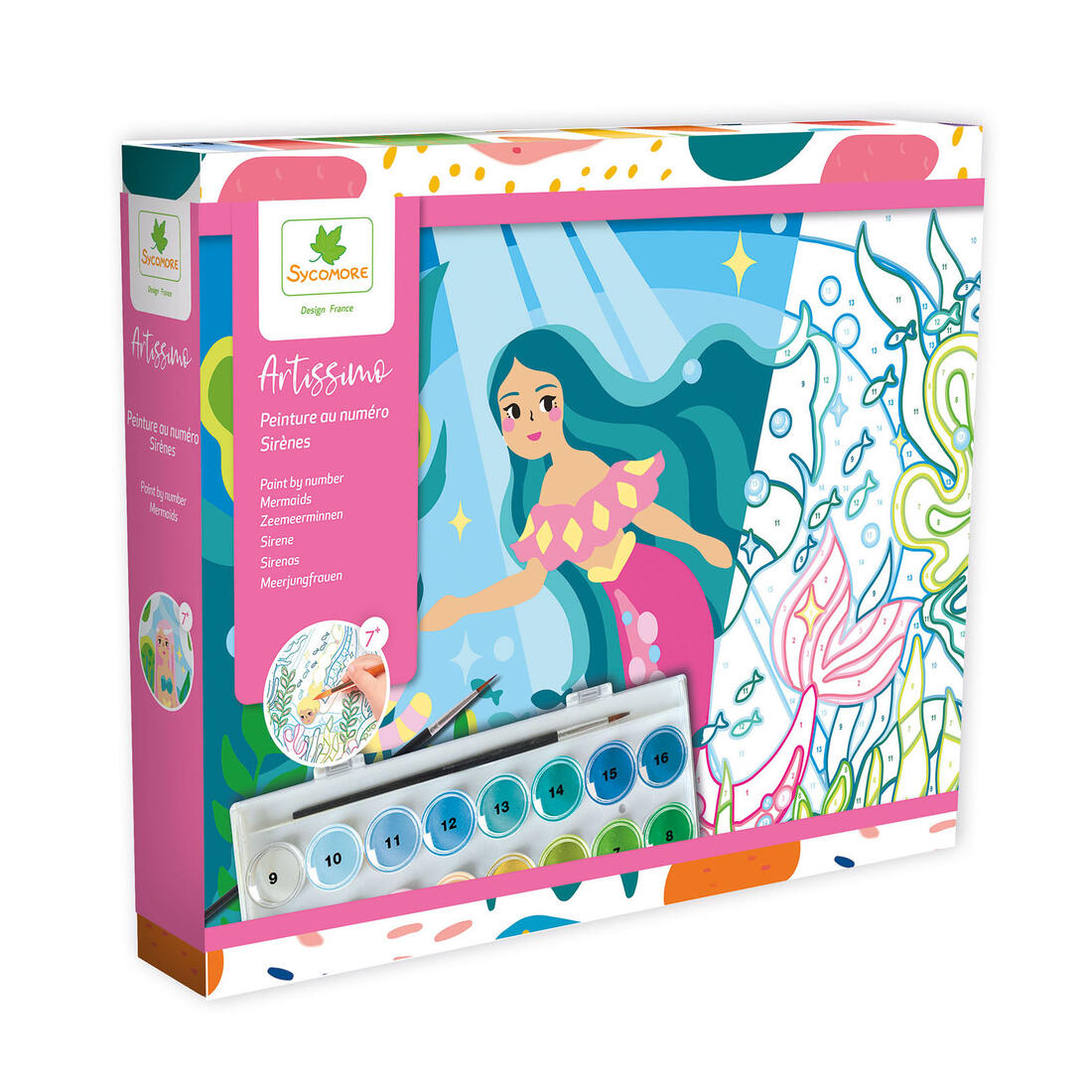 Artissimo - schilderen op nummer zeemeerminnen 7+