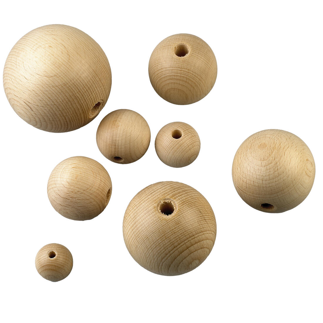 Houten bol 25 mm 1 stuk