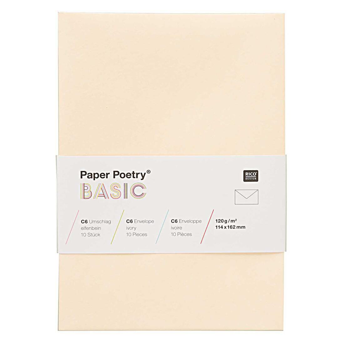 Enveloppe C6 162 x 114 mm 10 stuks 