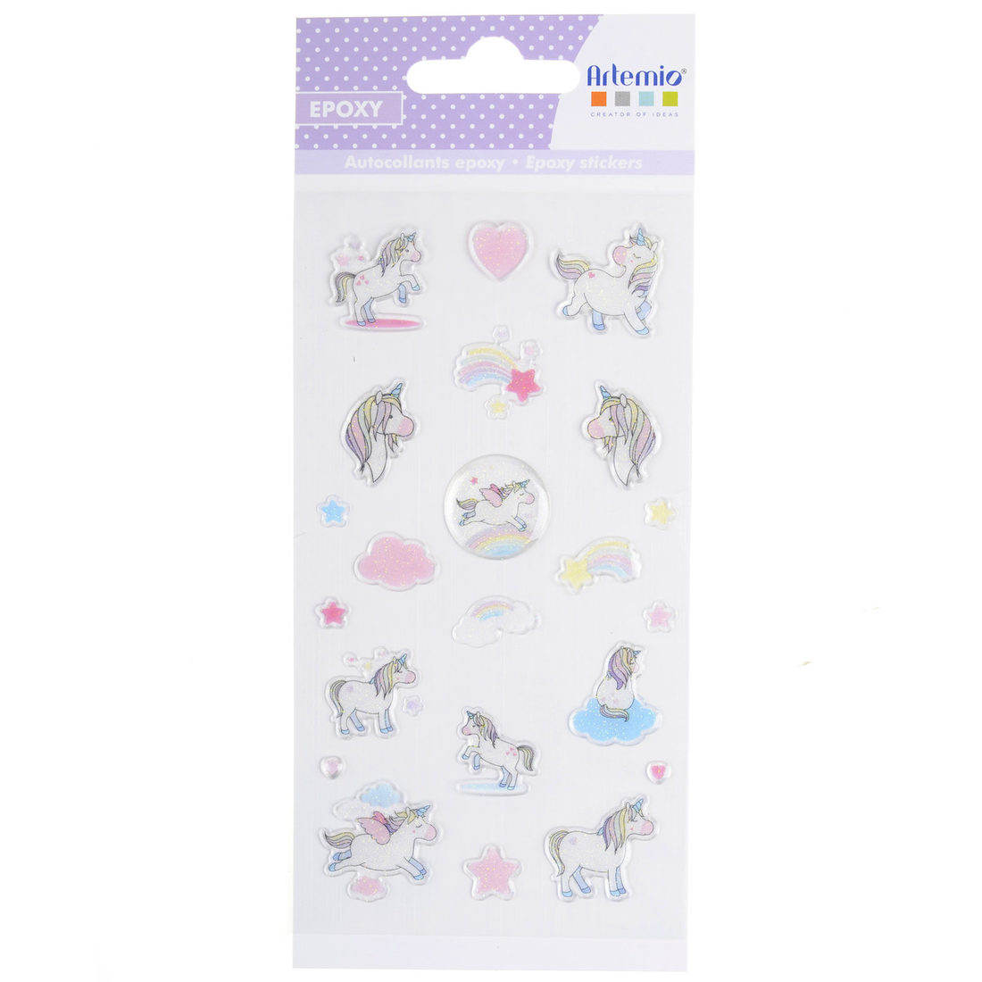 Stickers epoxy 19 stuks rainbow Stickers epoxy 19 stuks rainbow