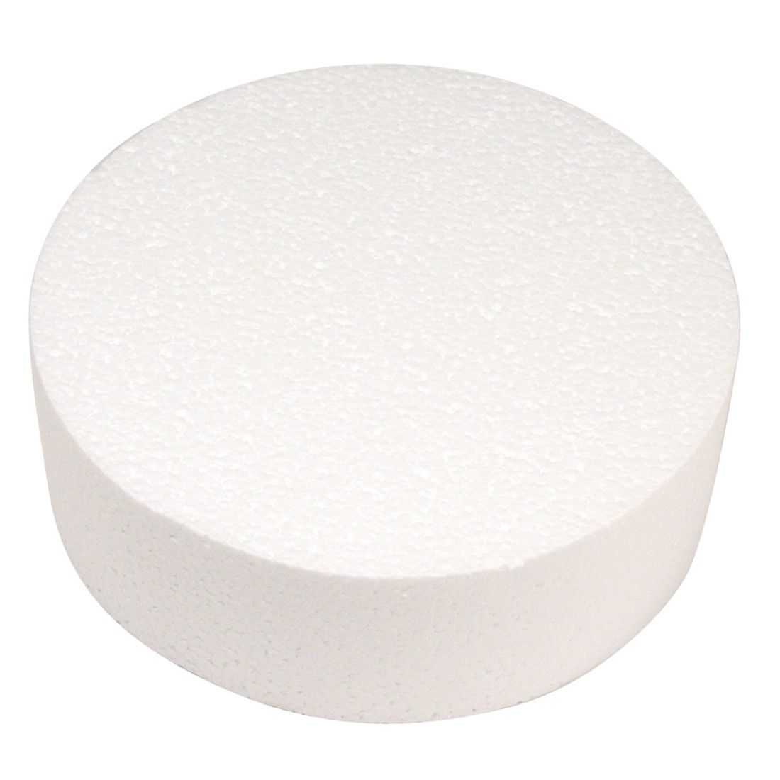 Polystyreen schijf rond 20 x 5 cm Polystyreen schijf rond 20 x 5 cm