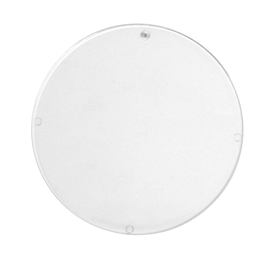 Plastic schijf voor bol 80 mm transparant