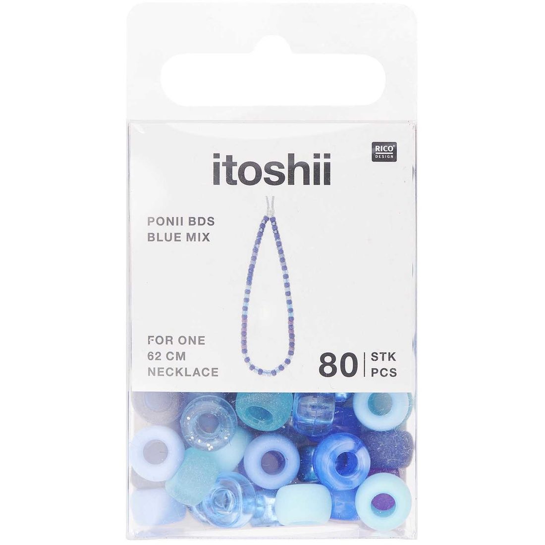 Ponii Beads Kralen 9 x 6 mm 80 stuks mix Ponii Beads Kralen 9 x 6 mm 80 stuks mix