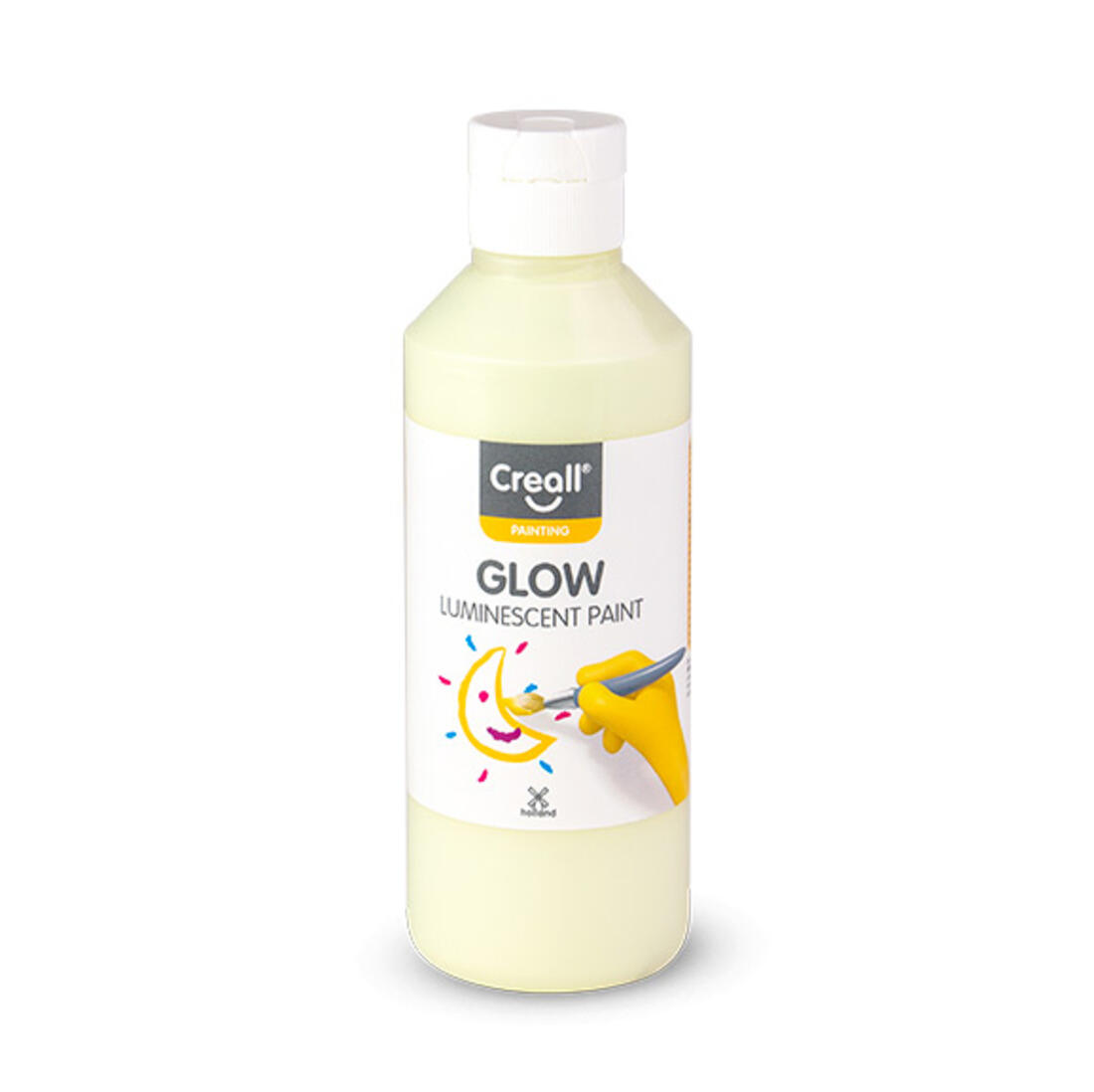 Creall Glow 250 ml lichtgevende verf wit