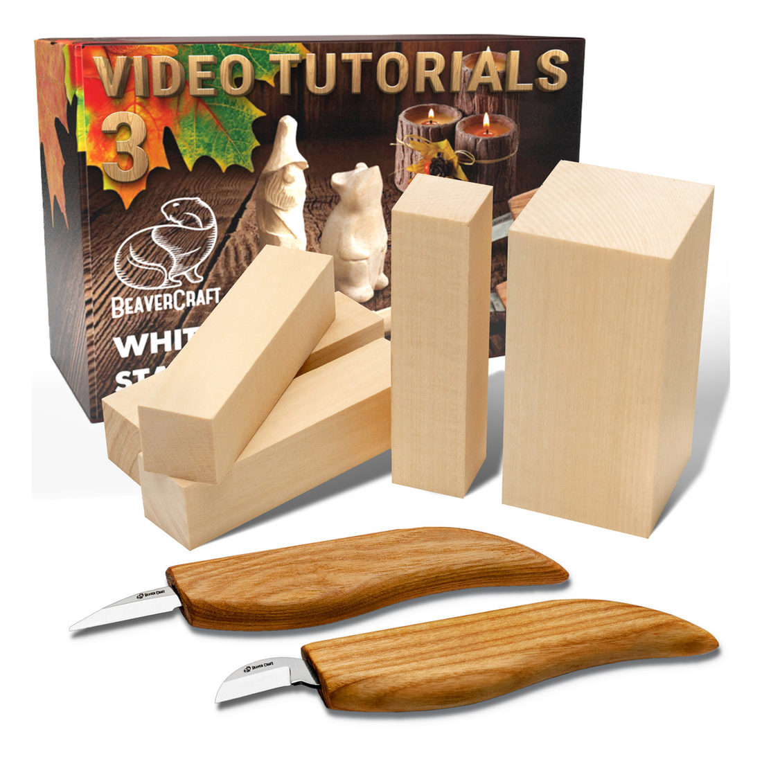 Figuur houtsnijden set 