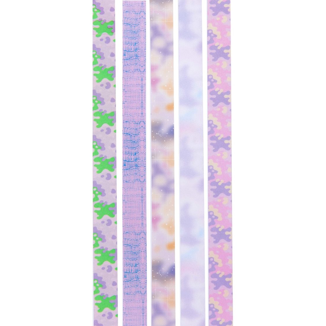 Washi tape set 1,5 cm x 10 m 5 stuks blurry Washi tape set 1,5 cm x 10 m 5 stuks blurry