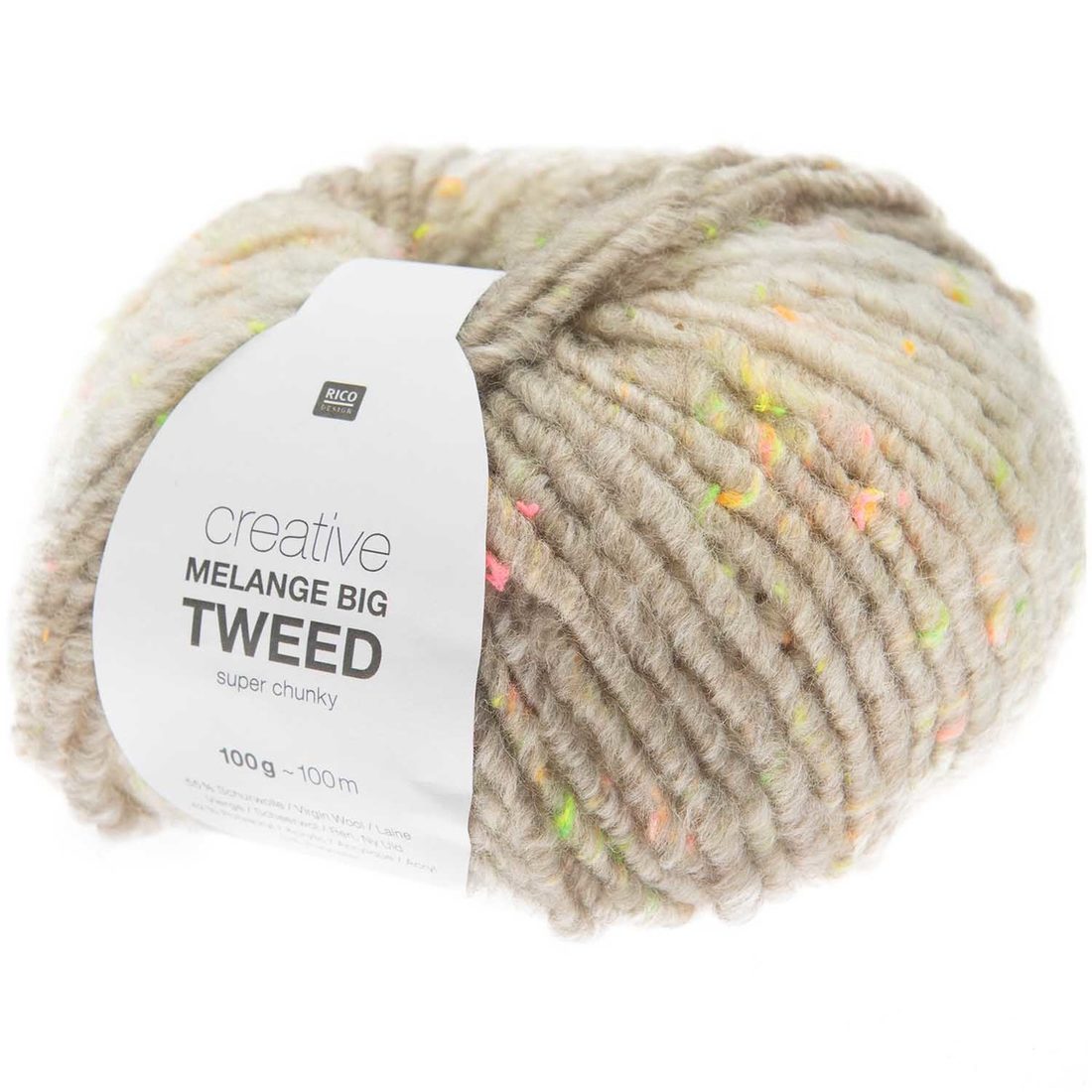 Creative Melange Big Tweed 100 g zilvergrijs