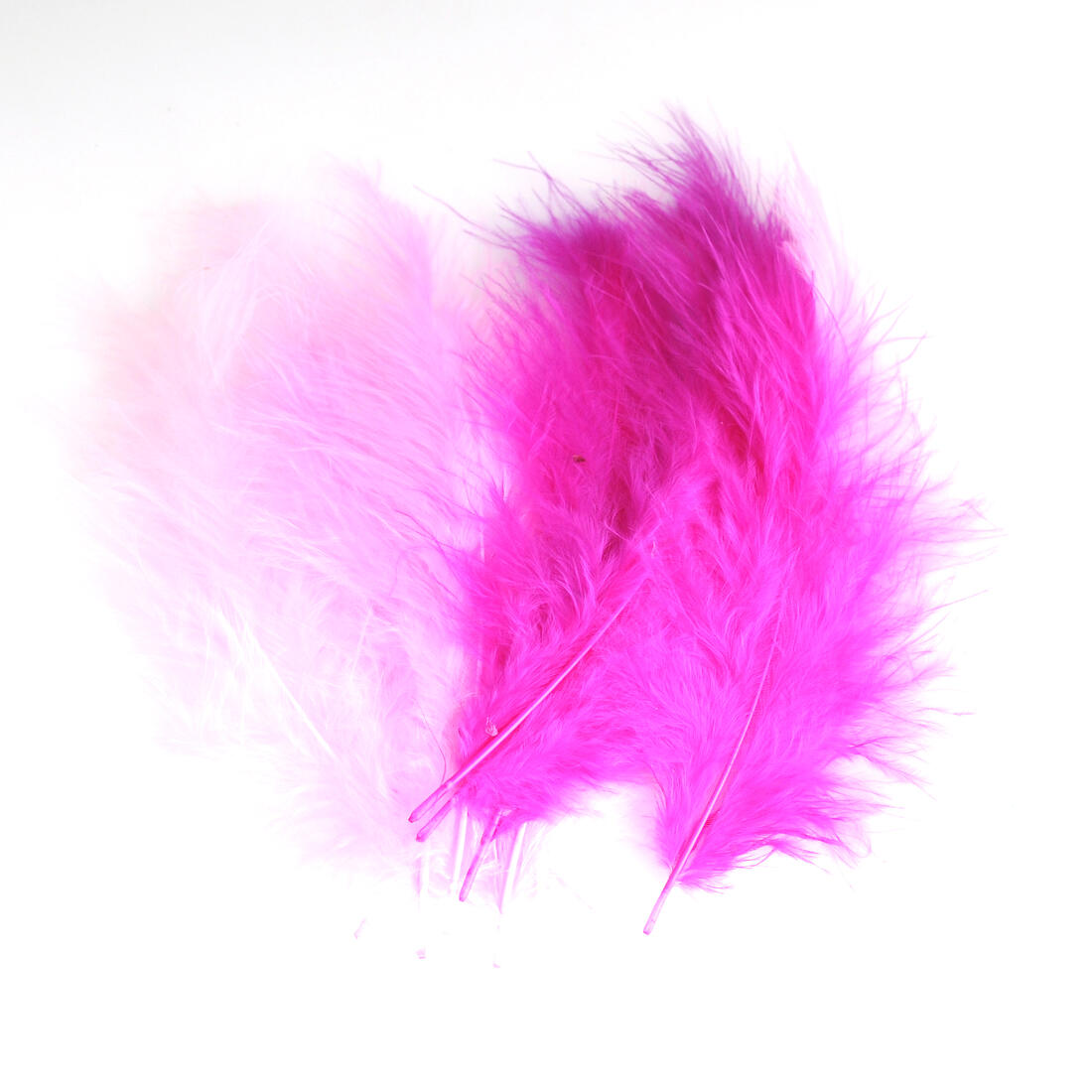 Krea Feathers pluim marabou 10 cm 12 stuks mix
