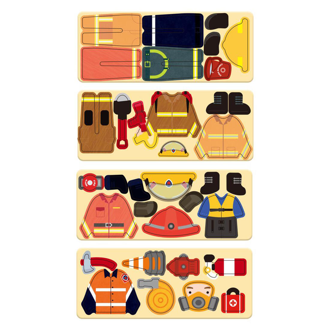 Magnetische reisbox puzzelspel brandweerman 3+ Magnetische reisbox puzzelspel brandweerman 3+