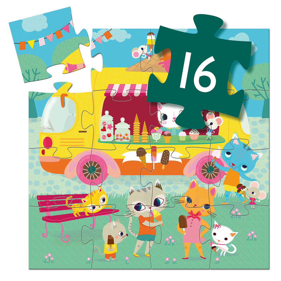 Djeco puzzel IJskar 3+ 16 stuks Djeco puzzel IJskar 3+ 16 stuks
