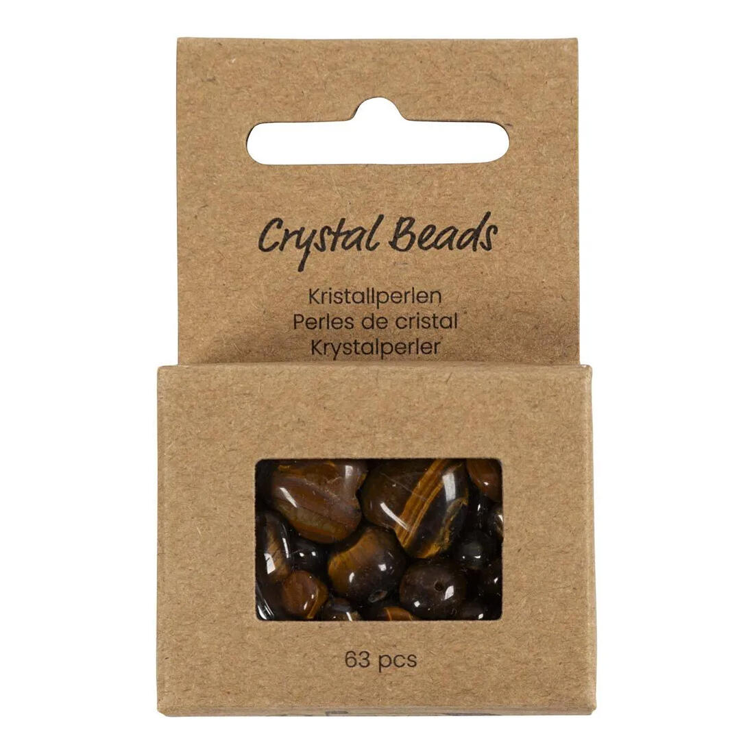 Kristallen kralen 7 - 12 mm 63 stuks