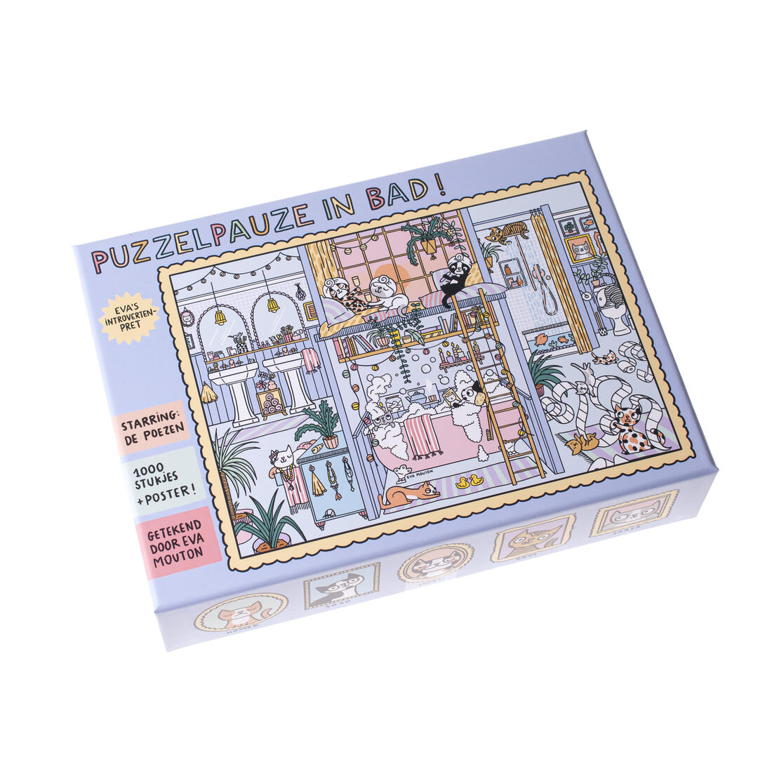 Puzzelpauze in bad 1000 stukjes