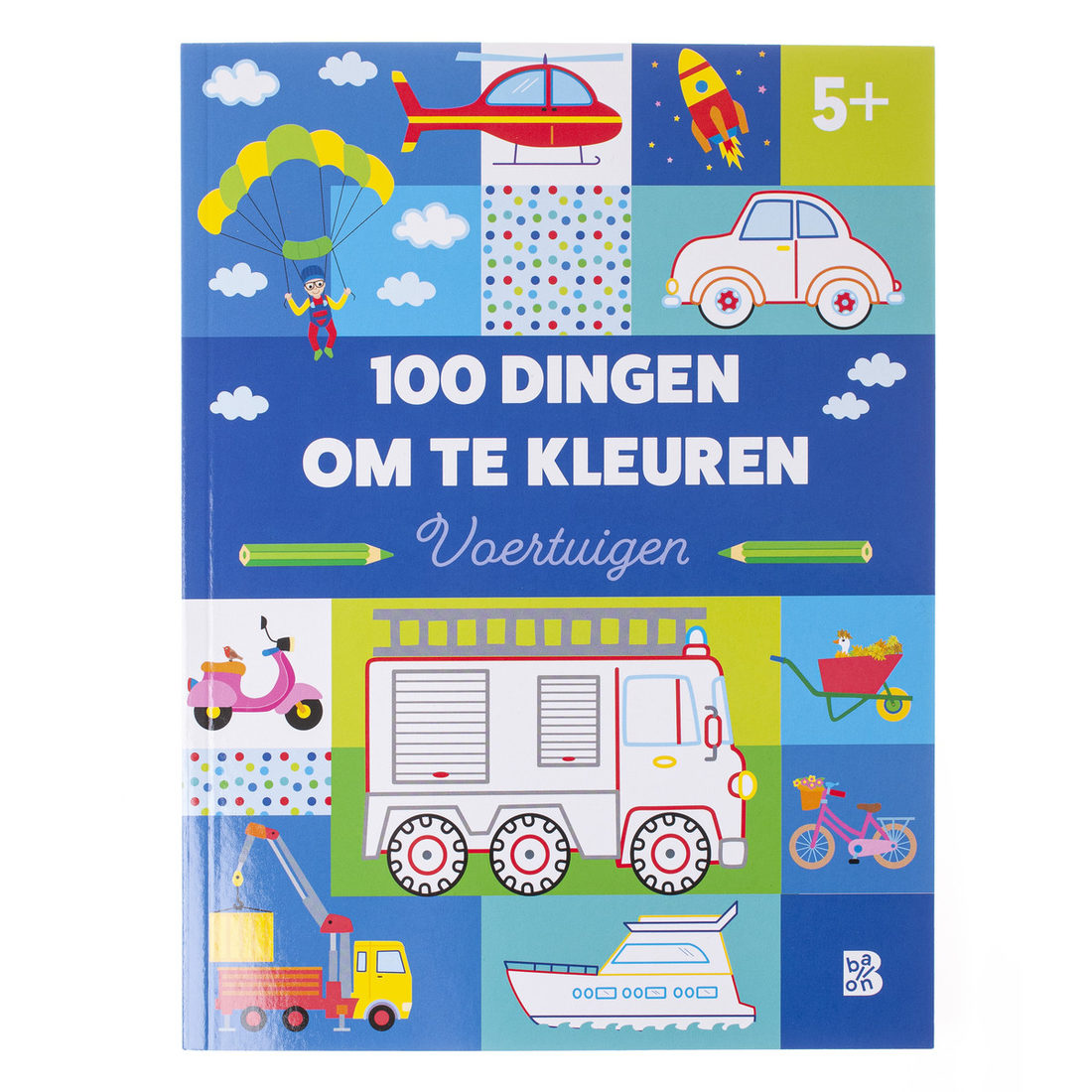 5+ 100 dingen om in te kleuren - voertuigen 