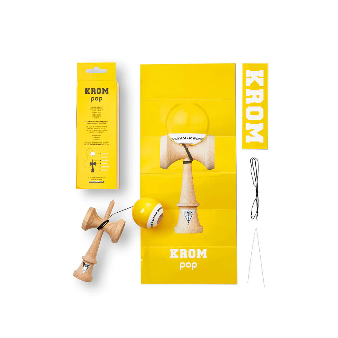 Kendama Krom POP LOL geel Kendama Krom POP LOL geel